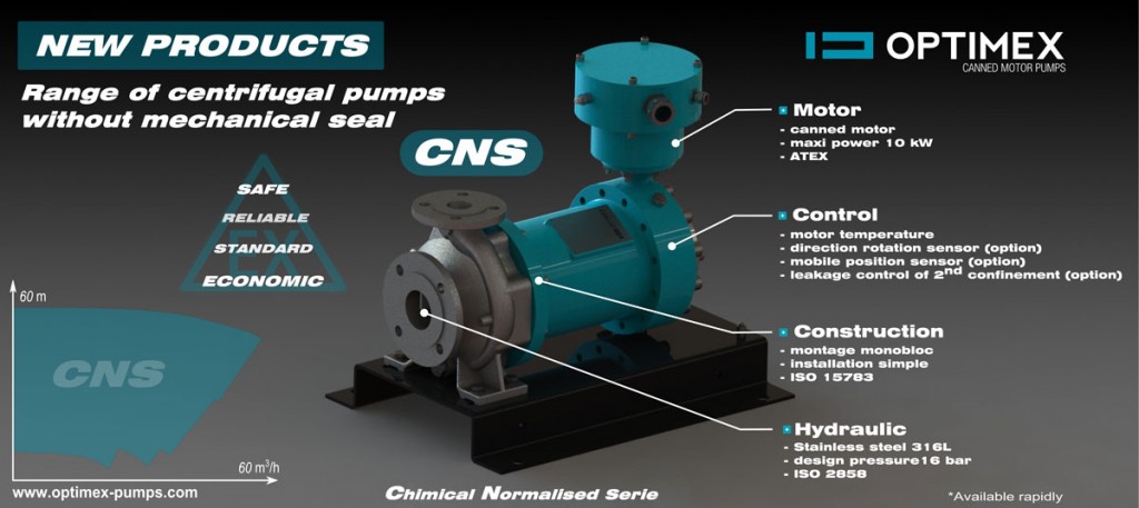 New range of canned motor pump sealless | OPTIMEX